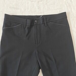 Ralph‎ Lauren Womens Large Black Stretch Leggings Slim Skinny Work Pants Pockets